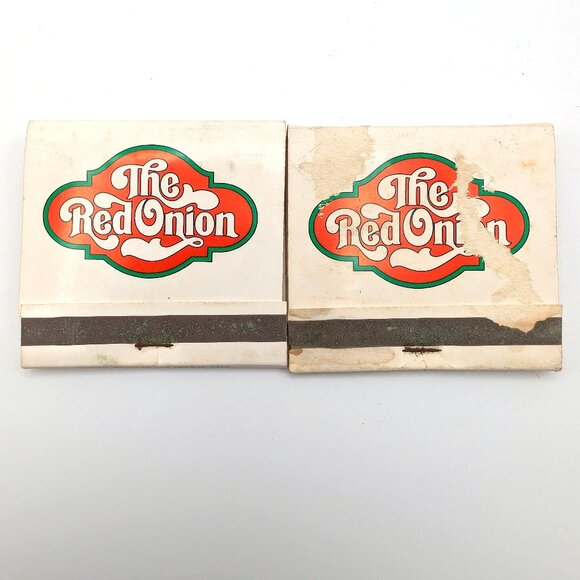 Two Vintage The Red Onion Matchbooks Vintage Matchbook Restaurant Matchbook - Picture 1 of 5